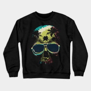 Skull in Paradise Crewneck Sweatshirt